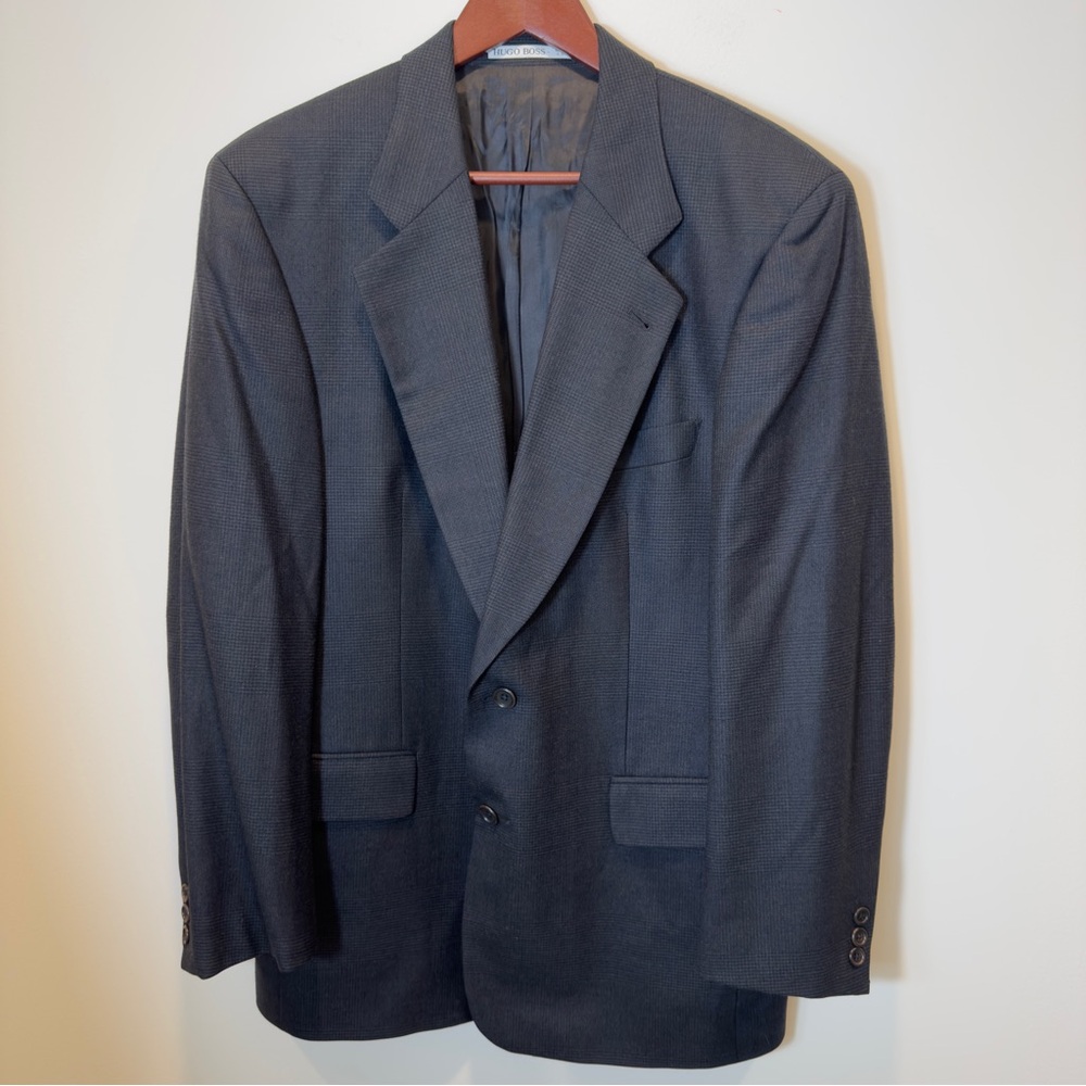 Hugo Boss Vintage Men’s Cashmere-Wool Blend Elegant Blazer Sport Coat 40 R